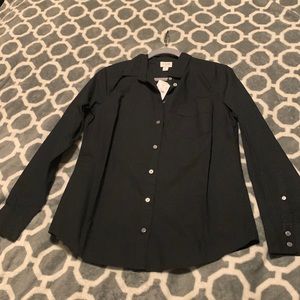 NWT Black JCrew button down